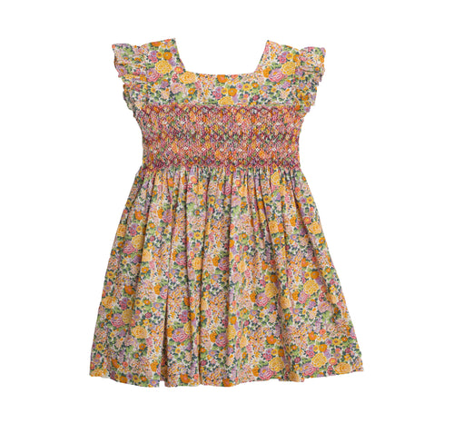 Buganvilla Dress, Yellow Florals