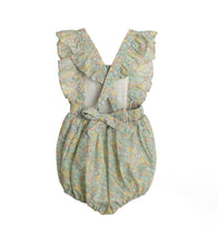 Lucy Romper, Green Liberty Florals