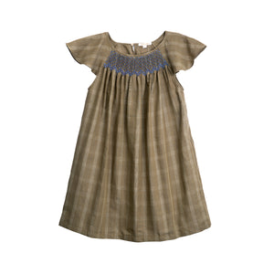 Women's Isla Santa Cruz Dress, Olive Check