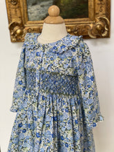 Macarena Dress, Blue Green Florals