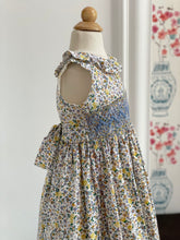 Josefina Dress, Blue Yellow Florals