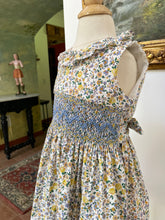 Josefina Dress, Blue Yellow Florals