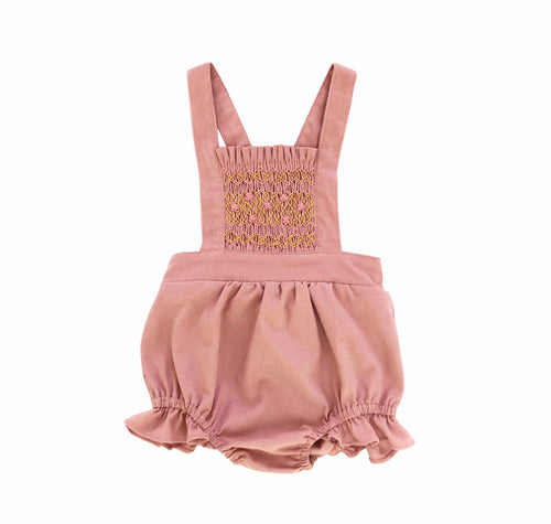 Magnolia Romper, Dusty Rose Cord