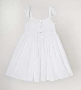 Isla Isabela Dress, White Plumeti