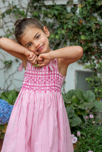 Emilia Dress, Pink Stripes