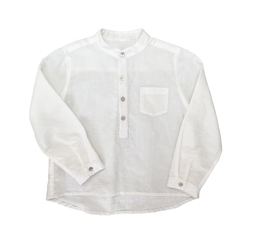 Pedro Linen Shirt, Off White